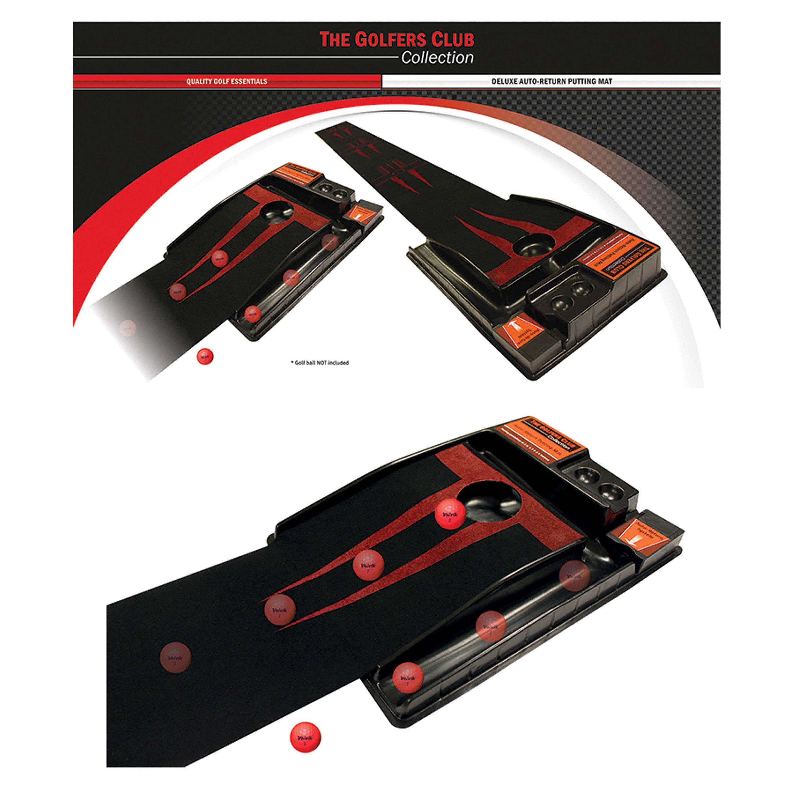 Brand Fusion  Auto Return Putting Mat - Red/Black