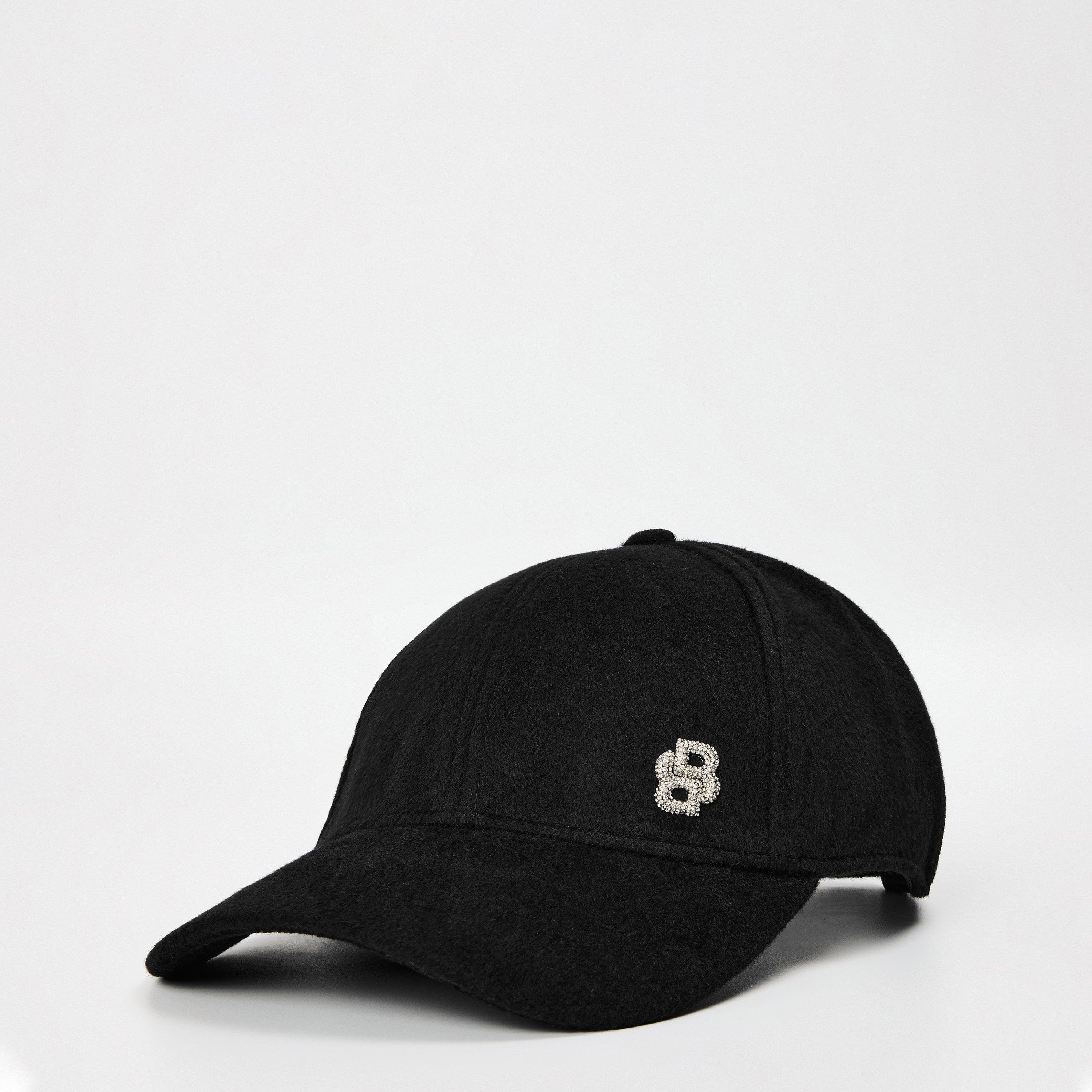 Black 001 - Boss - Women's Ari Wool Baseball Cap - 1