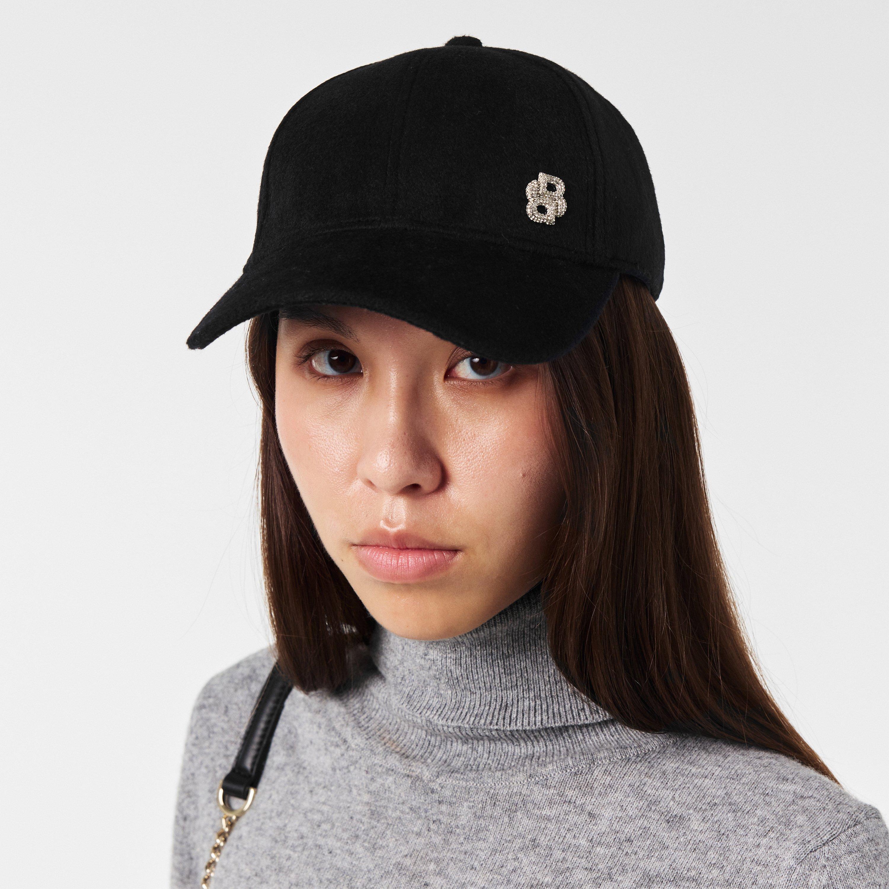 Black 001 - Boss - Women's Ari Wool Cap, Wool Construction Hat - 3