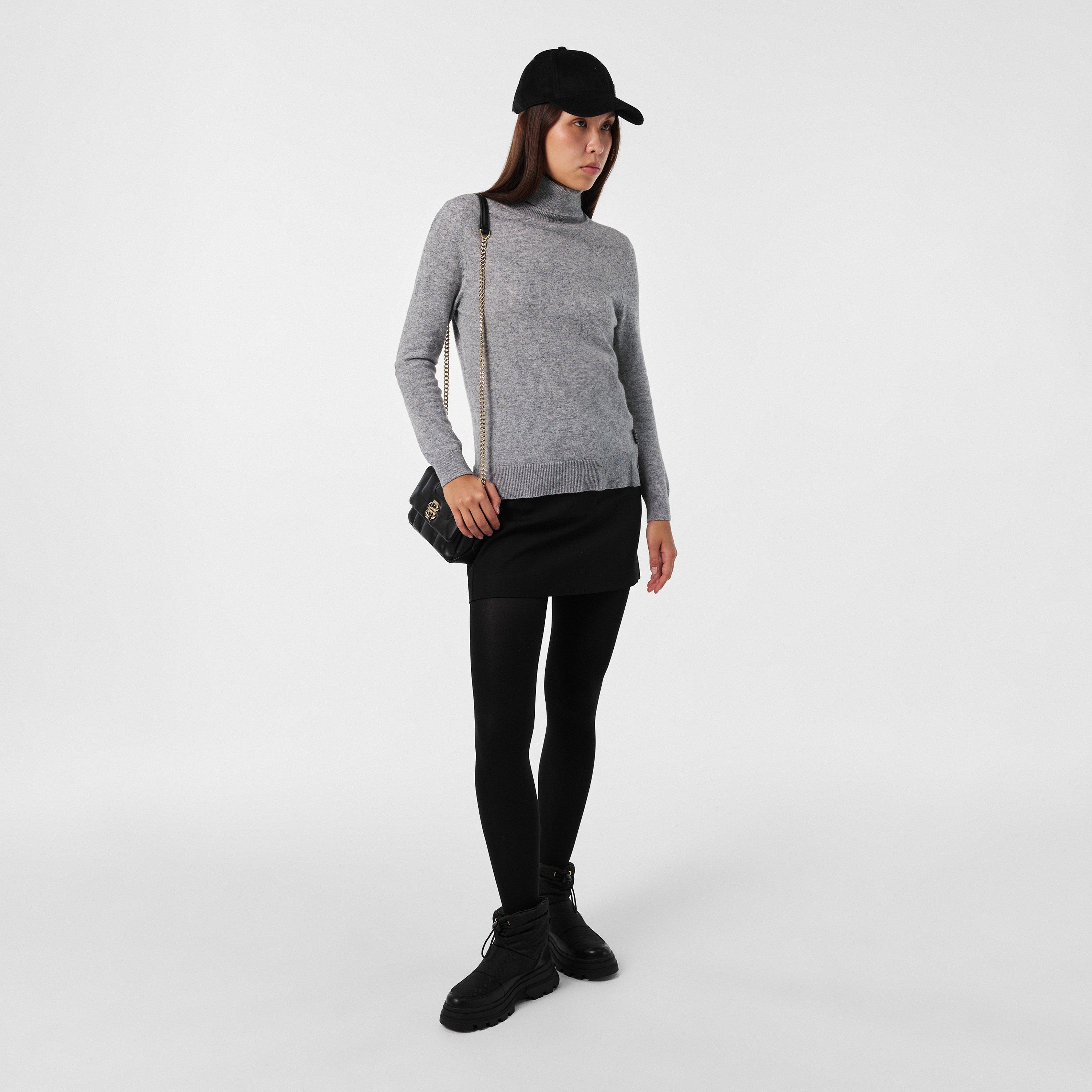 Black 001 - Boss - Women's Ari Wool Cap, Wool Construction Hat - 5