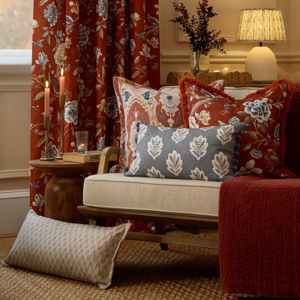 Linen - Sanderson - Hutton Woven Jacquard Feather Filled Cushion - 6