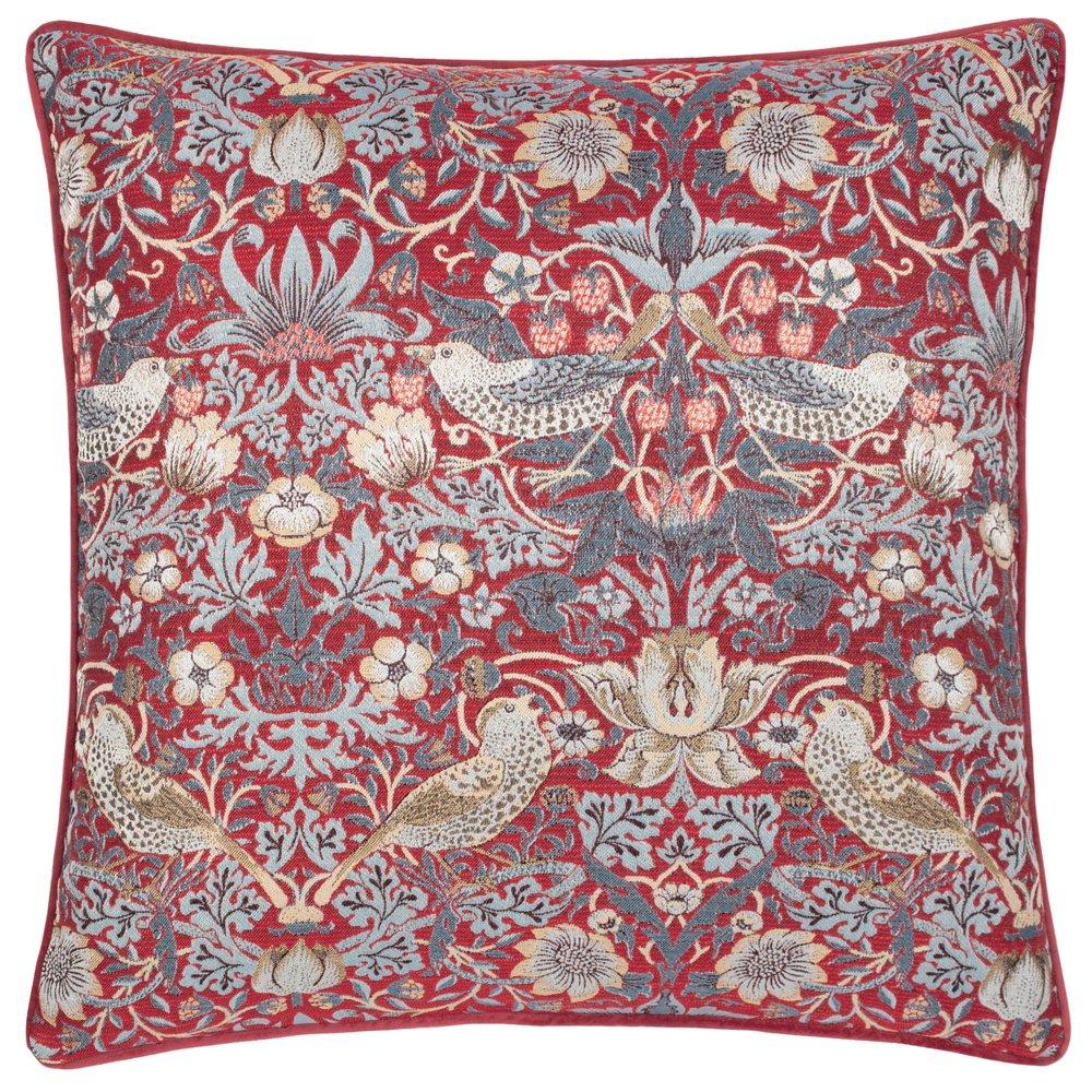 Strawberry Thief Piped Jacquard Feather Filled Cus