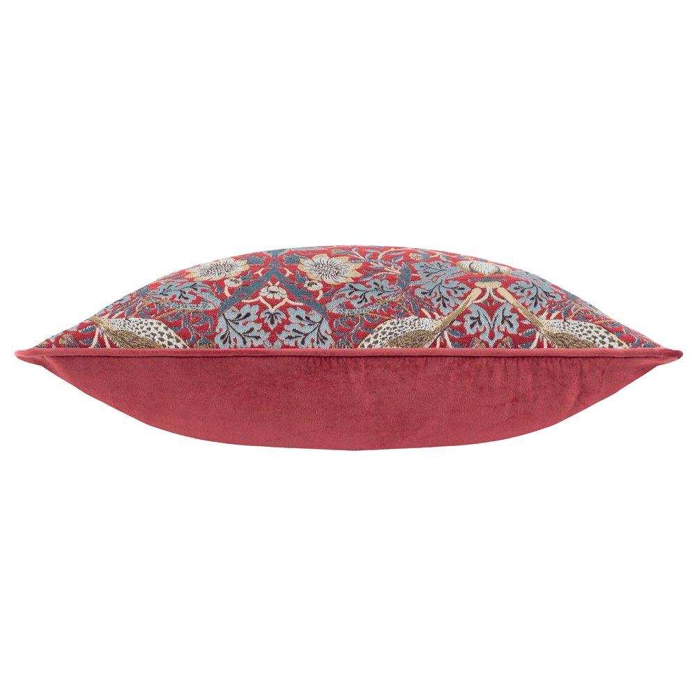 Berry - Morris and Co - Strawberry Thief Piped Jacquard Feather Filled Cus - 3