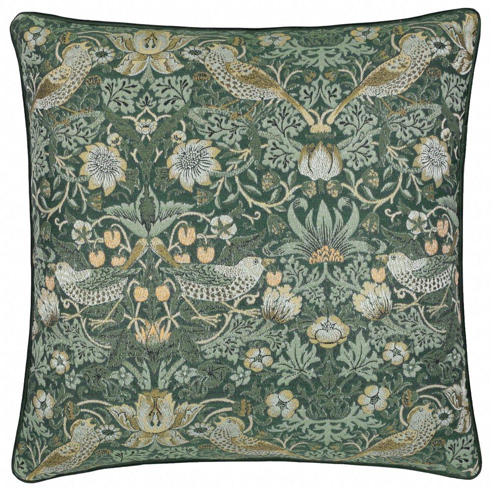Strawberry Thief Piped Jacquard Feather Filled Cus