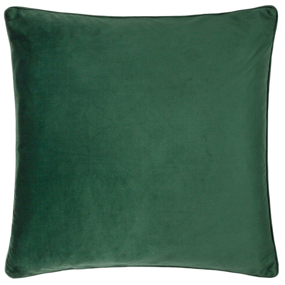 Forest Green - Morris and Co - Strawberry Thief Piped Jacquard Feather Filled Cus - 2