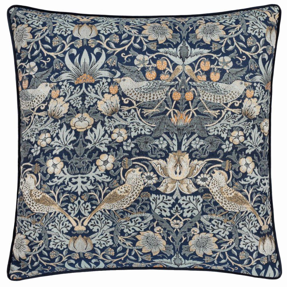 Strawberry Thief Piped Jacquard Feather Filled Cus