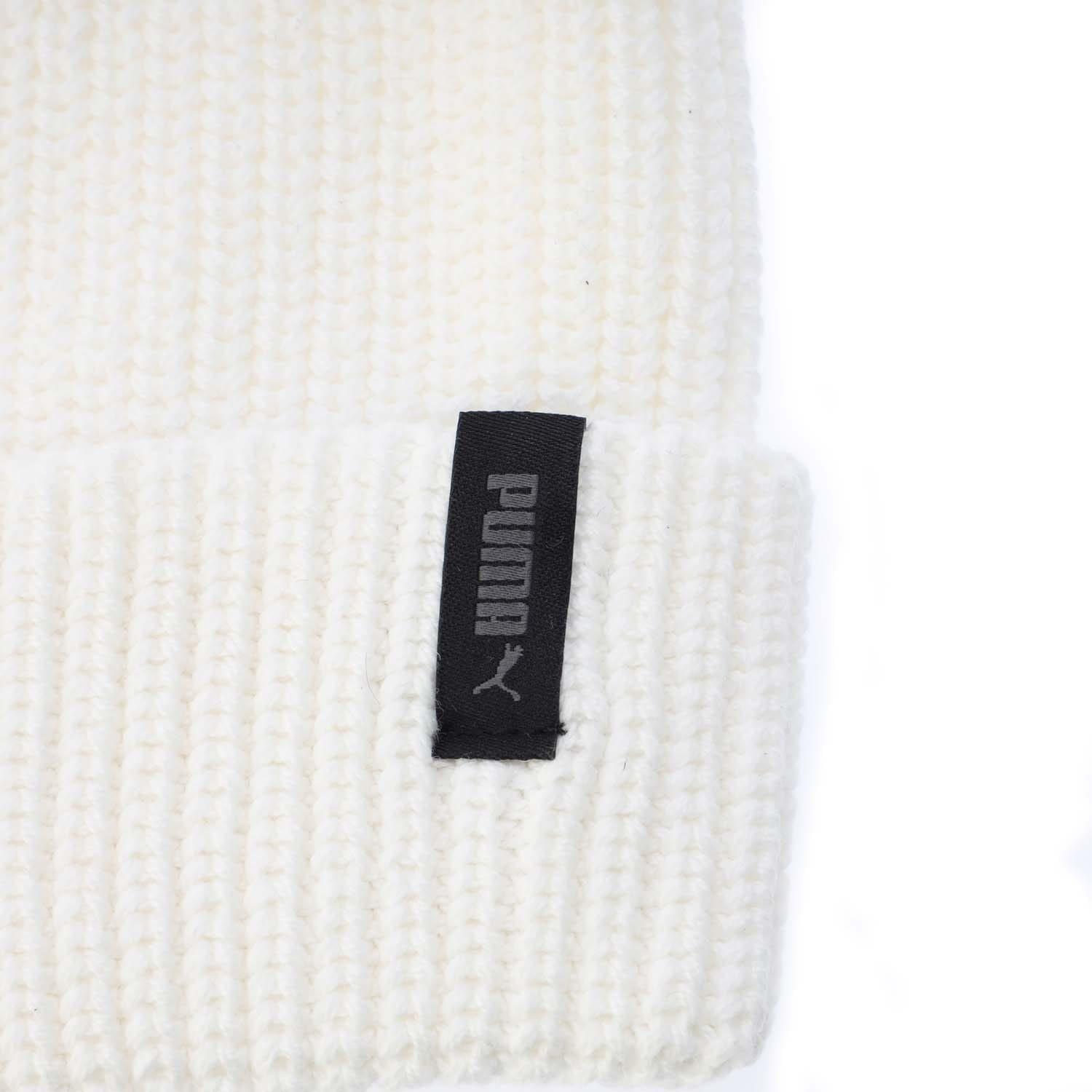 White - Puma - Classic Graphic Short Beanie - 4
