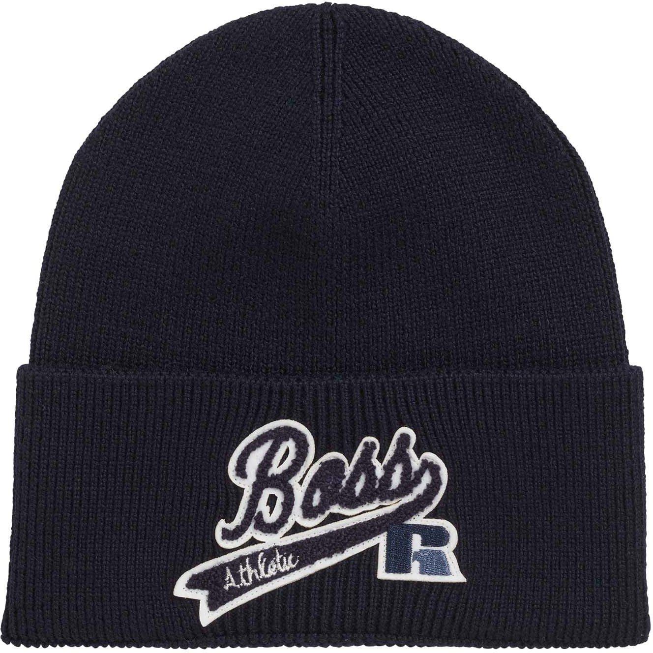 Navy - Boss x Russell Athletic - Floley Beanie - 1