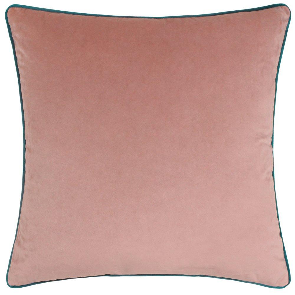Blush/Teal - Furn - Meridian Velvet Fibre Filled Cushion - 1