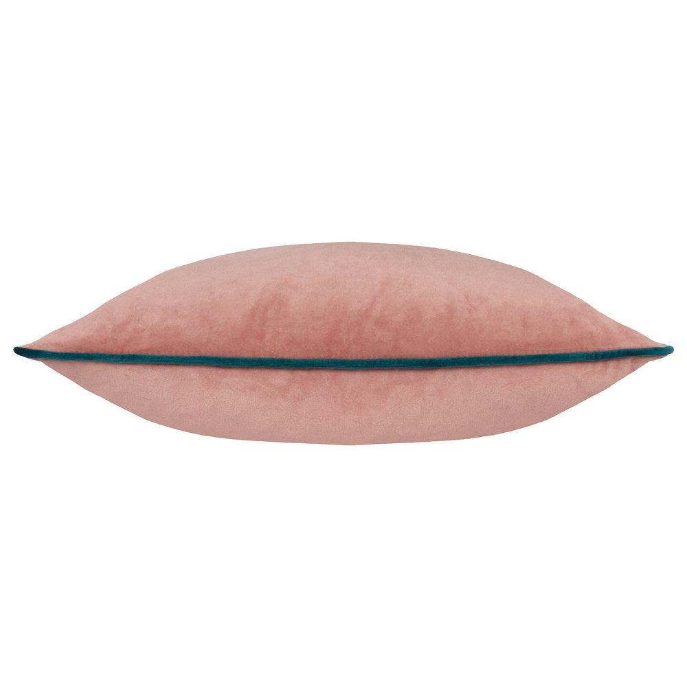 Blush/Teal - Furn - Meridian Velvet Fibre Filled Cushion - 2