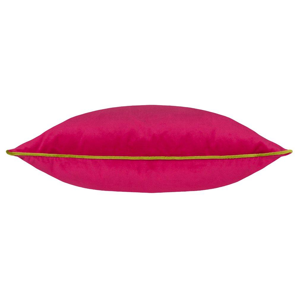 Hot Pink/Lime - Furn - Meridian Velvet Fibre Filled Cushion - 2