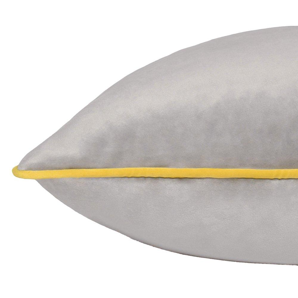 Dove/Cylon - Furn - Meridian Velvet Fibre Filled Cushion - 3