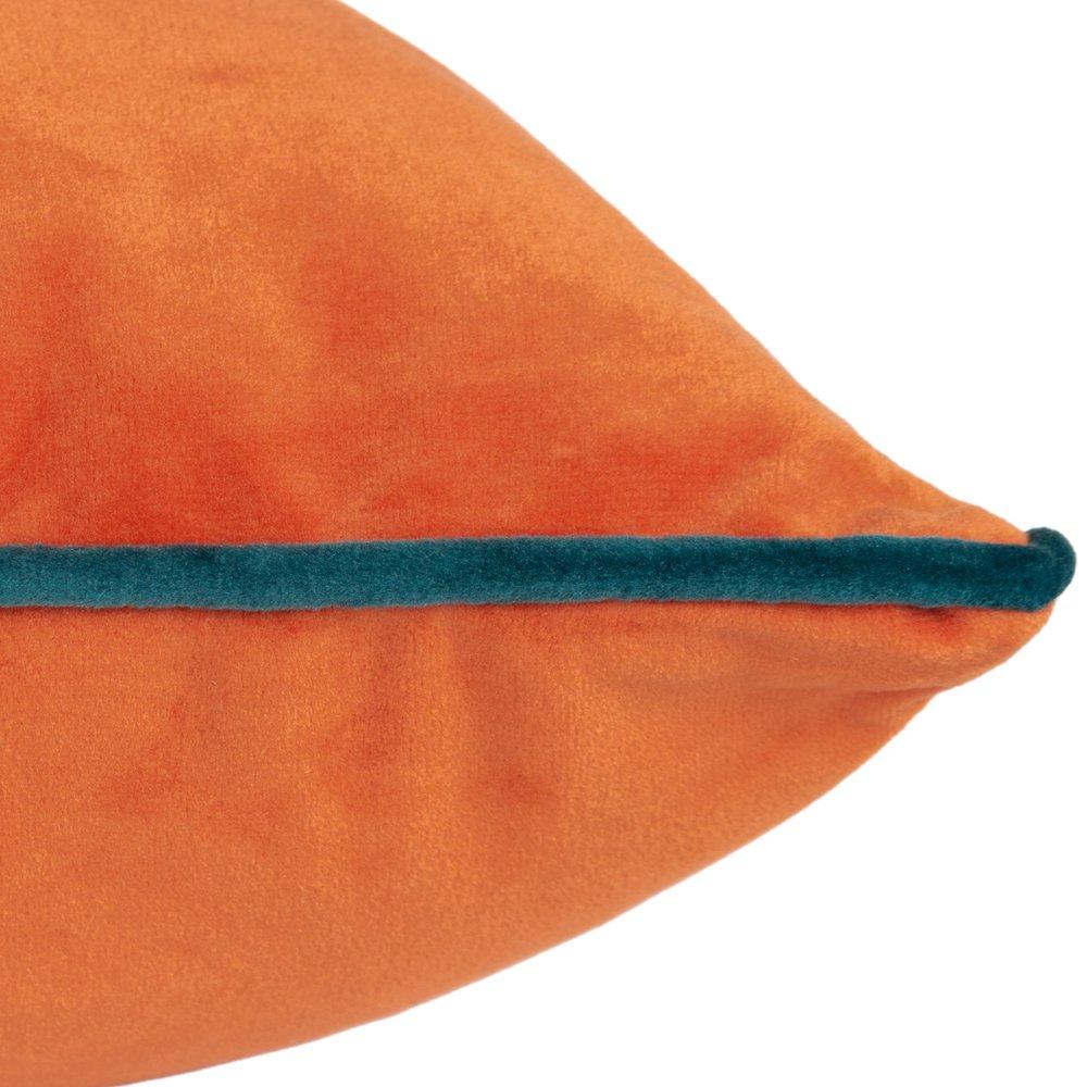 Tiger/Teal - Furn - Meridian Velvet Fibre Filled Cushion - 3