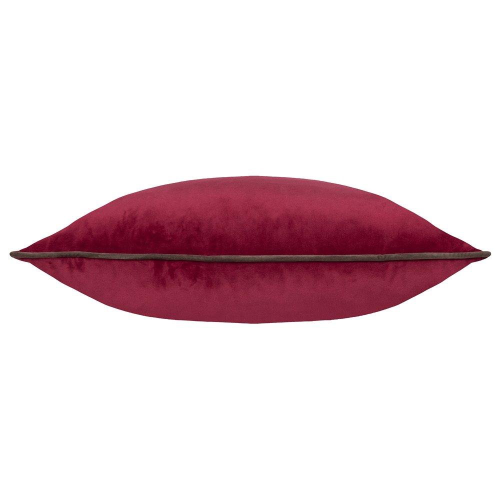 Cranberry/Mocha - Furn - Meridian Velvet Fibre Filled Cushion - 2