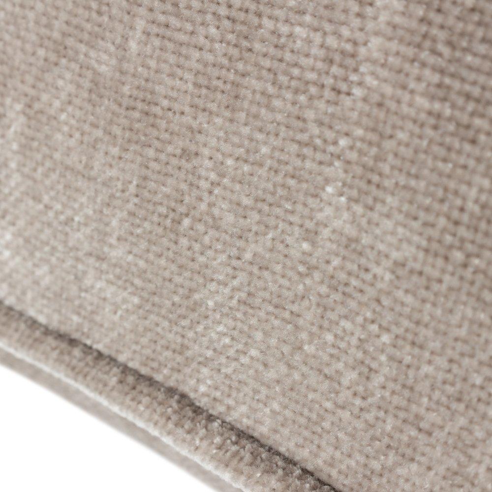 Greige - Yard - Heavy Chenille Piped Fibre Filled Cushion - 3