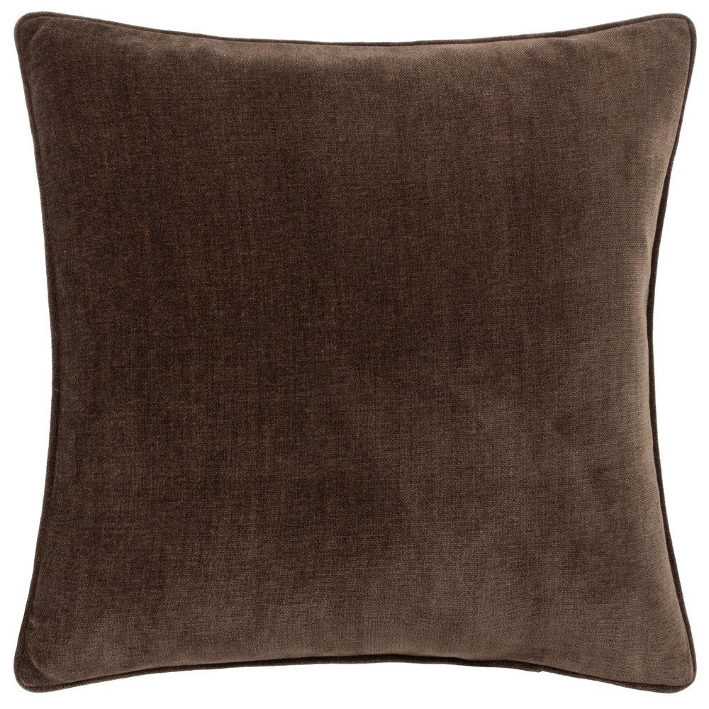 Heavy Chenille Piped Fibre Filled Cushion