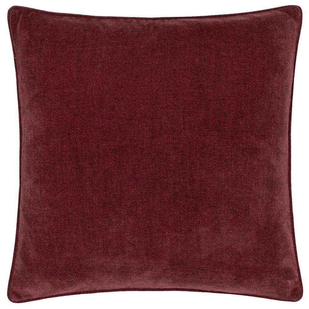 Heavy Chenille Piped Fibre Filled Cushion