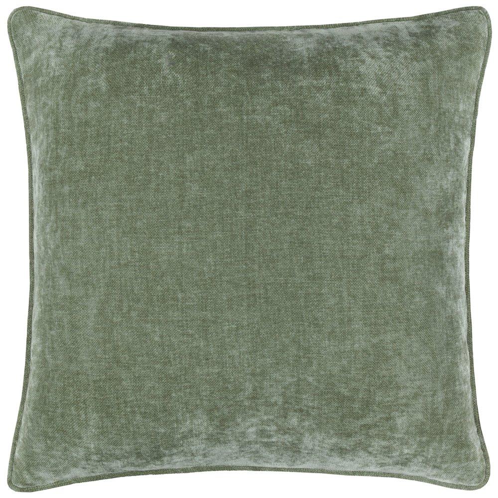 Heavy Chenille Piped Fibre Filled Cushion