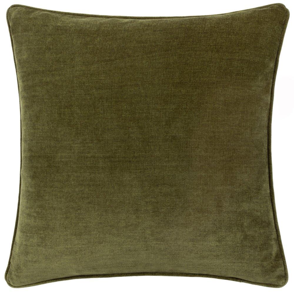 Heavy Chenille Piped Fibre Filled Cushion