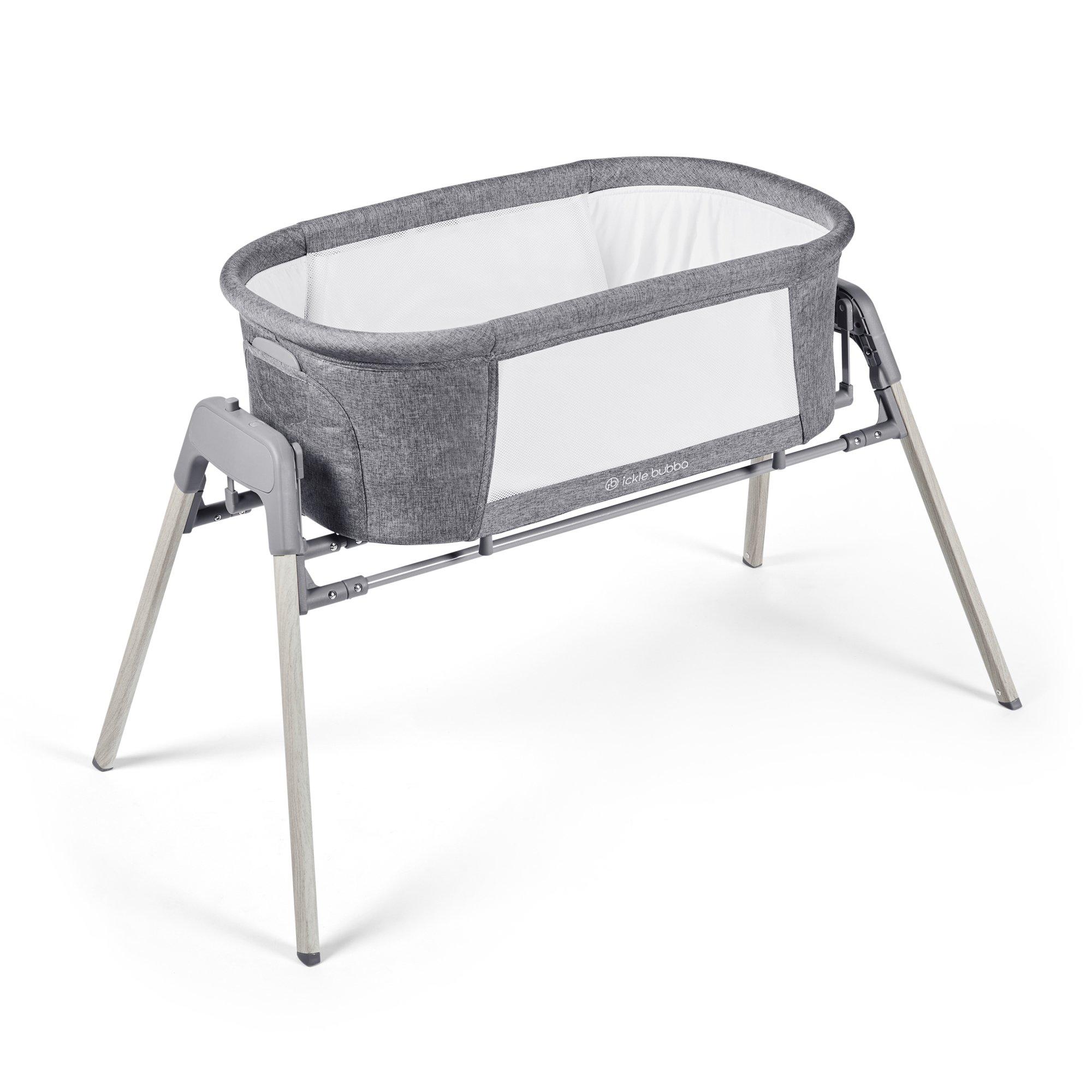 Ickle Bubba  Newborn Drift Gliding Crib - Ash Grey - one