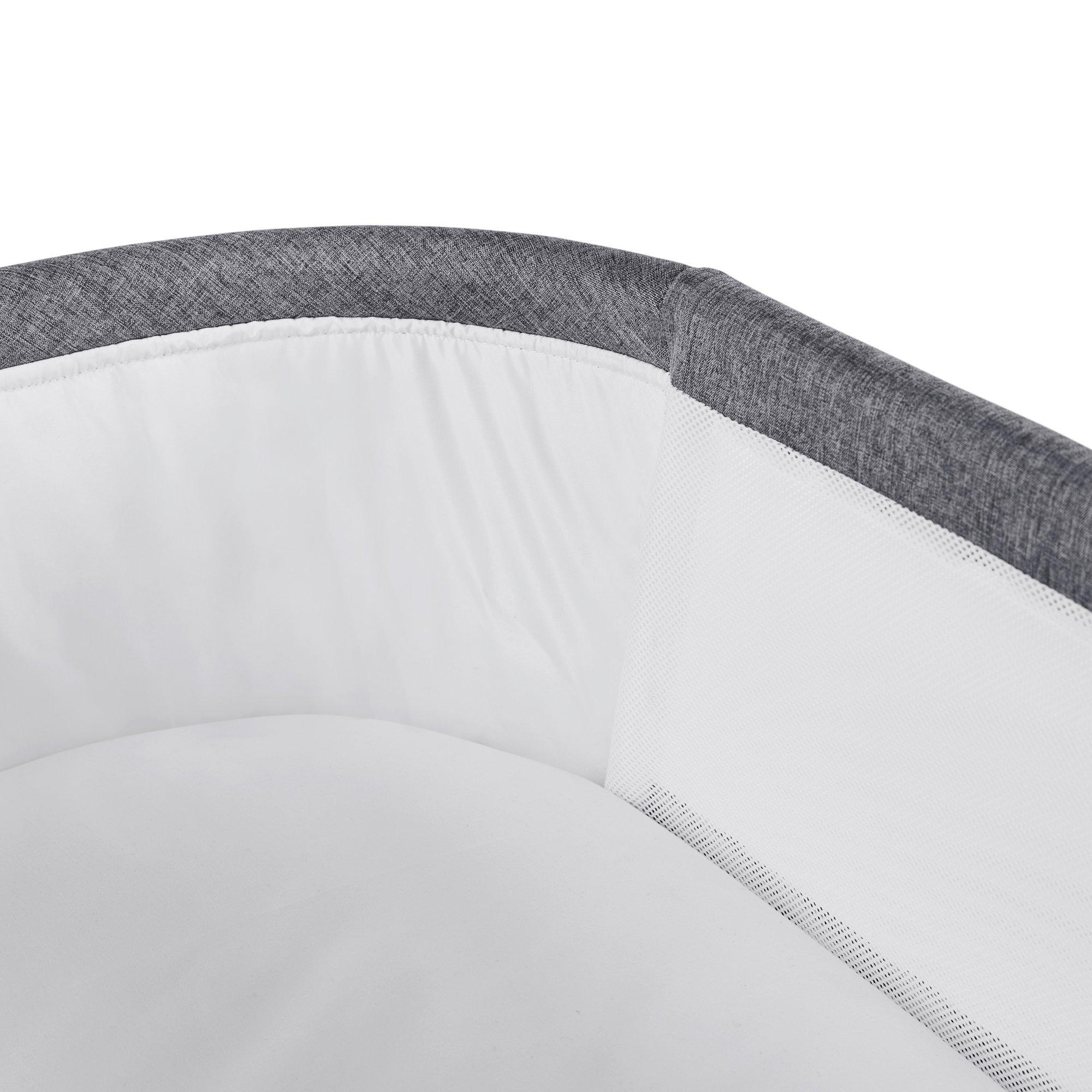 Ash Grey - Ickle Bubba - Drift Gliding Crib - 4