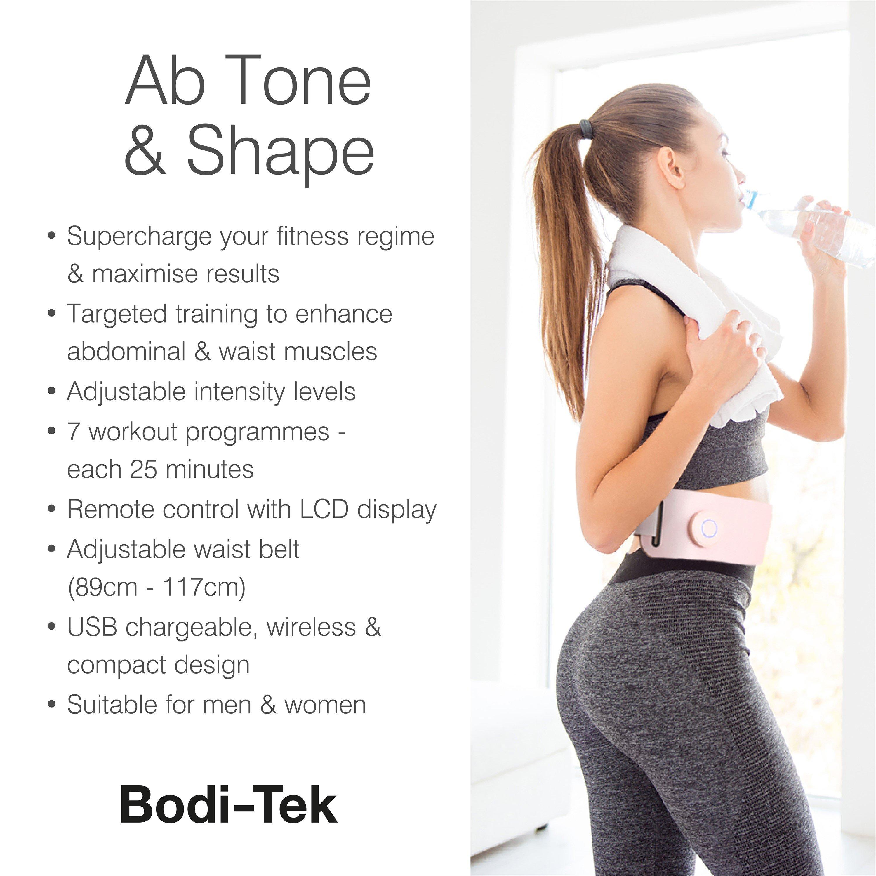 Black - Bodi-Tek - Bodi-Tek Ab, Tone & Shape EMS Toning Belt - 6