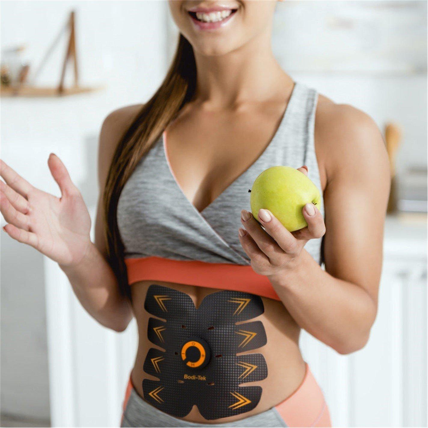 Black - Bodi-Tek - Ab Trainer AB Stimulator & Toning Belt - 1