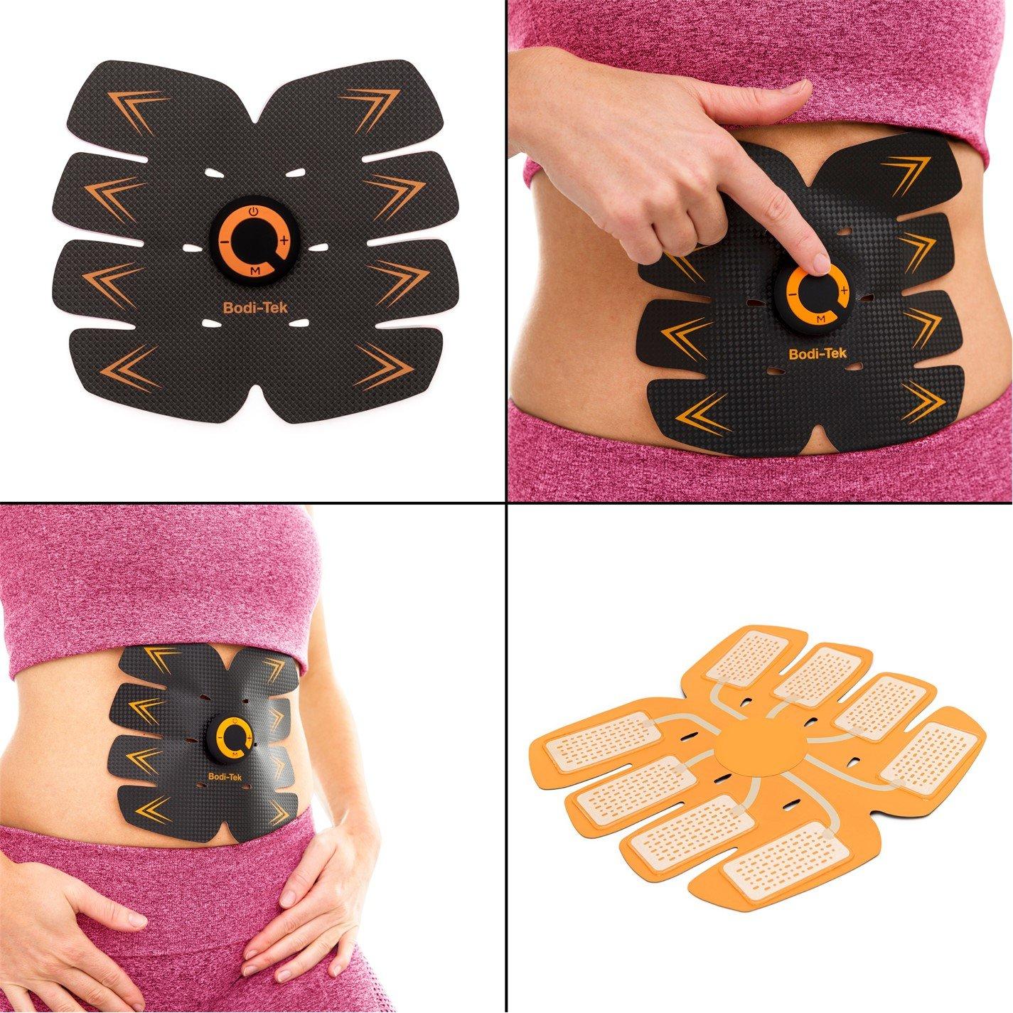 Black - Bodi-Tek - Bodi-Tek Ab Trainer AB Stimulator & Toning Belt - 3