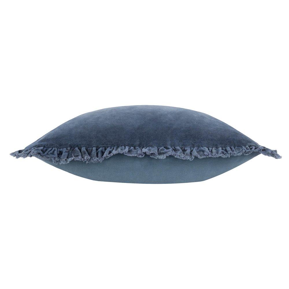 Ink - Yard - Bertie Cotton Velvet Fibre Filled Cushion - 3