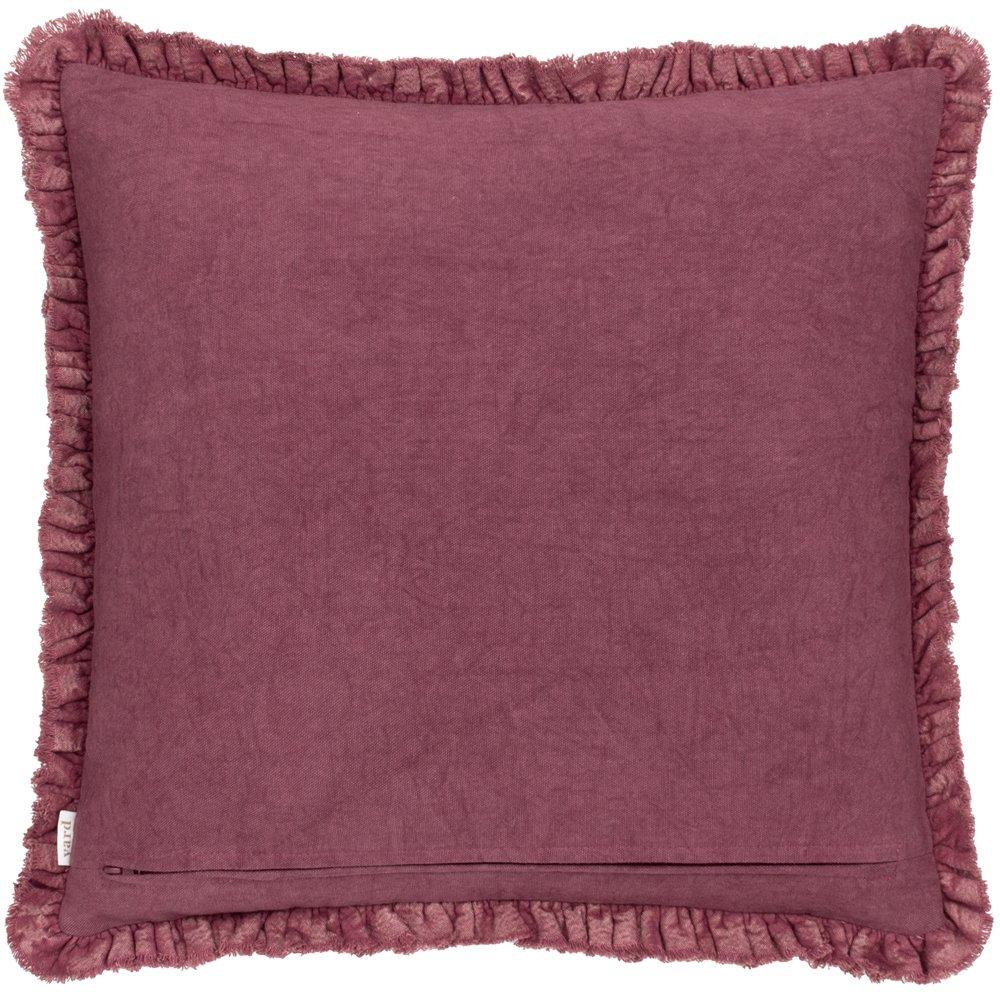 Burnt Red - Yard - Bertie Cotton Velvet Fibre Filled Cushion - 2