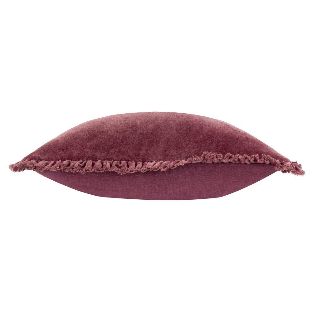Burnt Red - Yard - Bertie Cotton Velvet Fibre Filled Cushion - 3