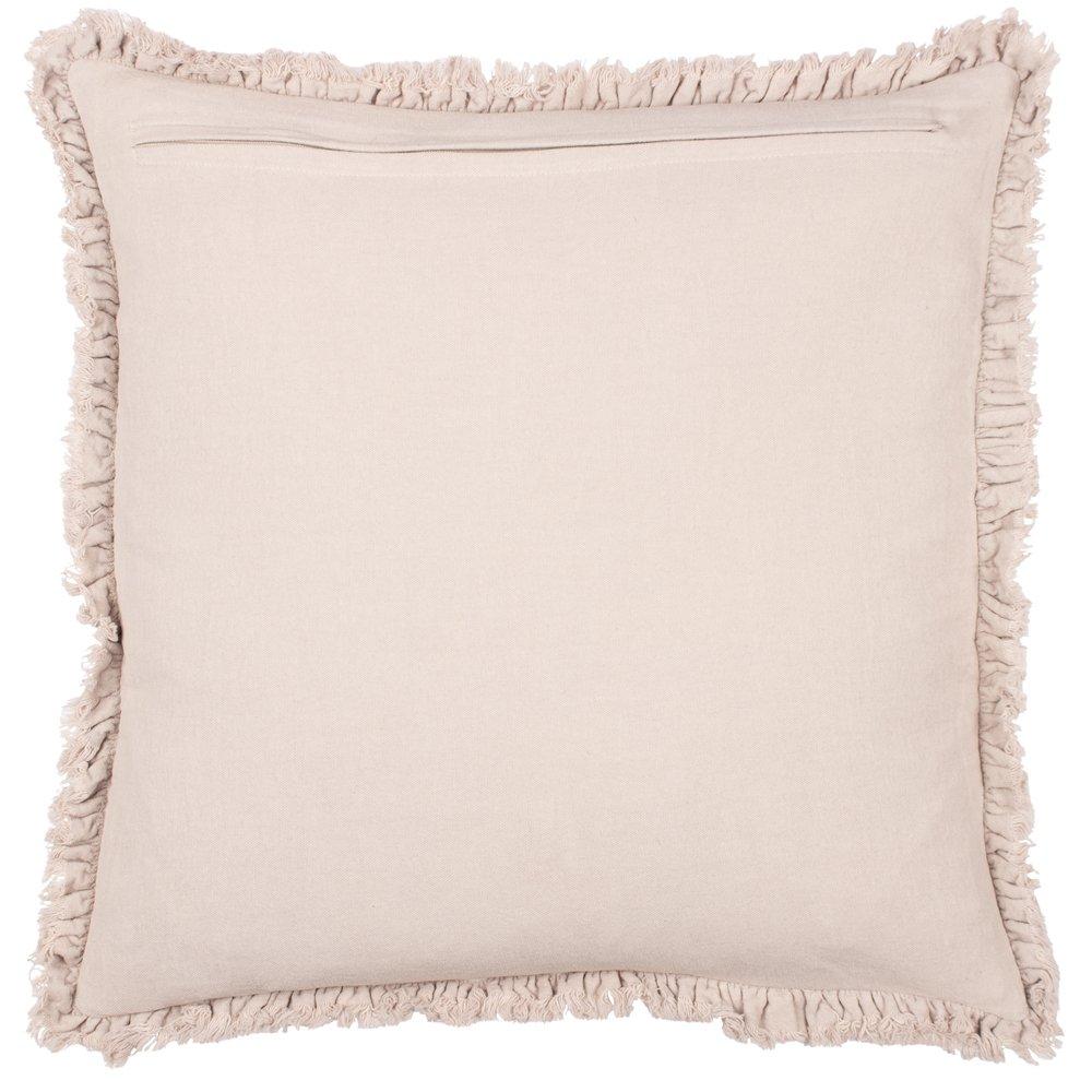 Natural - Yard - Bertie Cotton Velvet Fibre Filled Cushion - 2