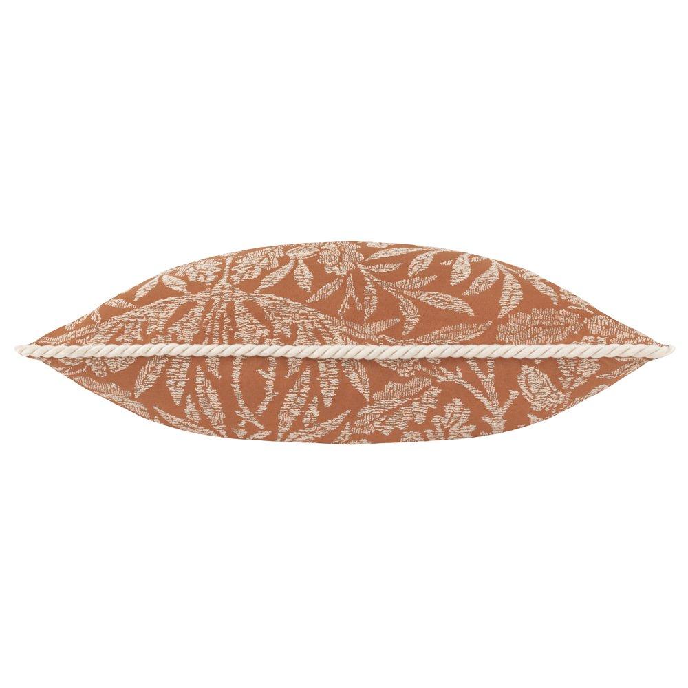 Brick - Morris and Co - Acorn Tonal Jacquard Feather Filled Cushion - 2