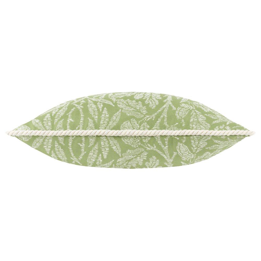 Sage - Morris and Co - Acorn Tonal Jacquard Feather Filled Cushion - 2