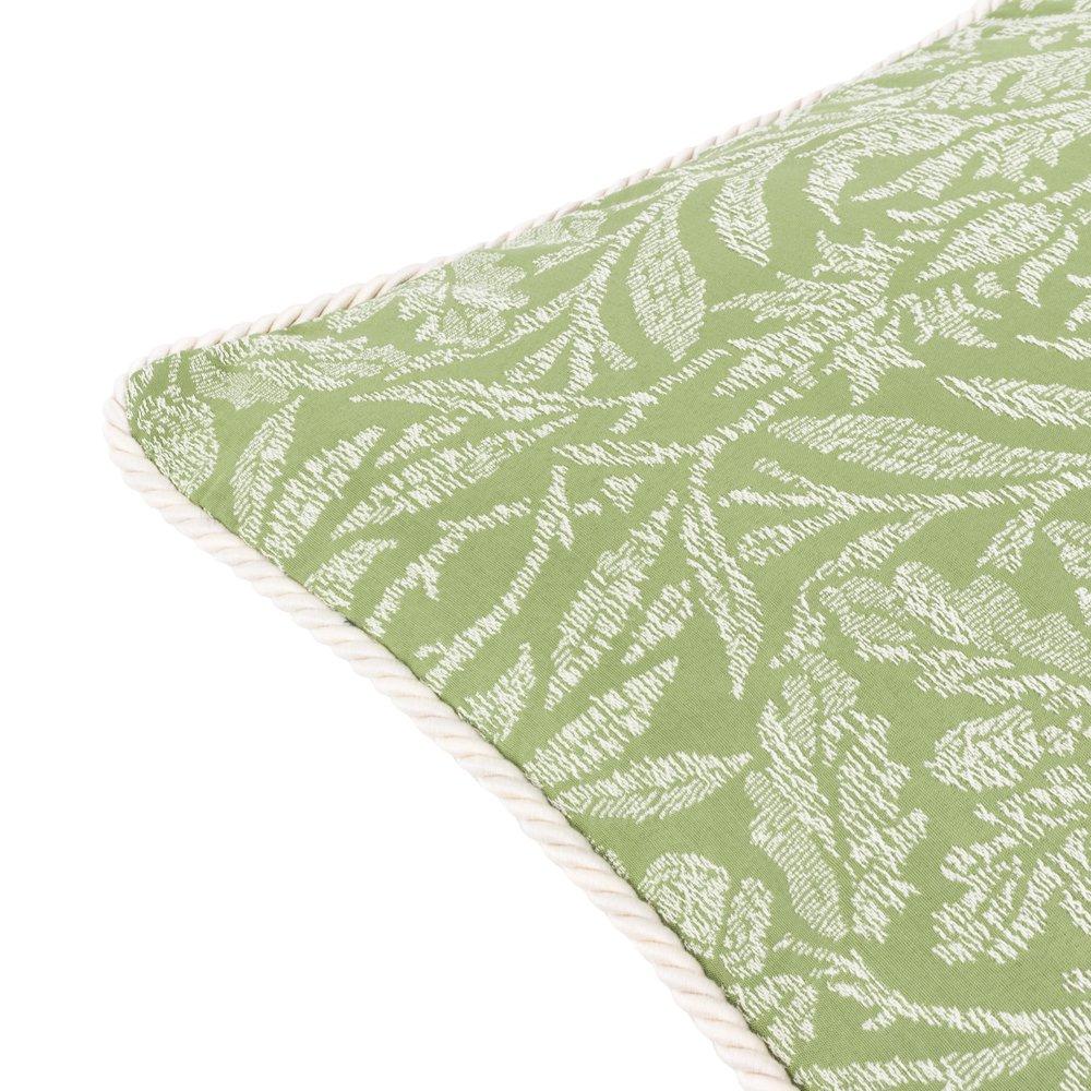 Sage - Morris and Co - Acorn Tonal Jacquard Feather Filled Cushion - 4