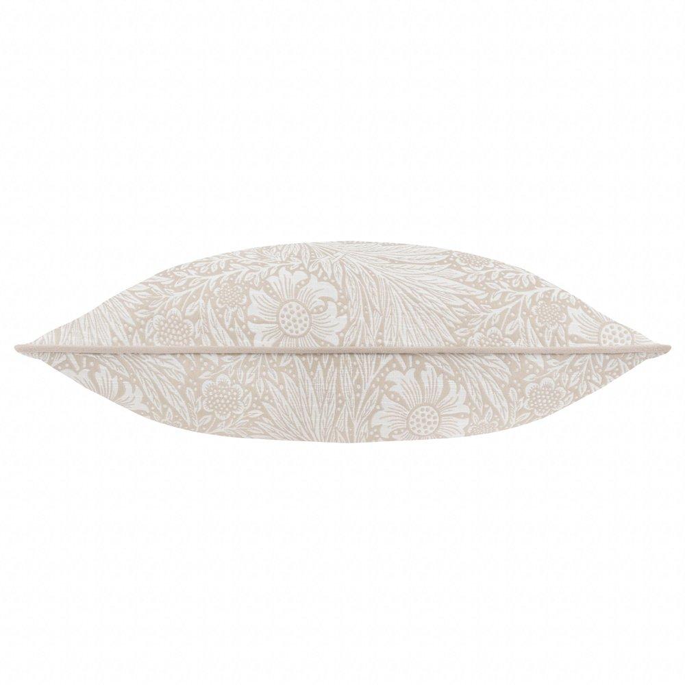 Stone - Morris and Co - Marigold Piped Jacquard Feather Filled Cushion - 2