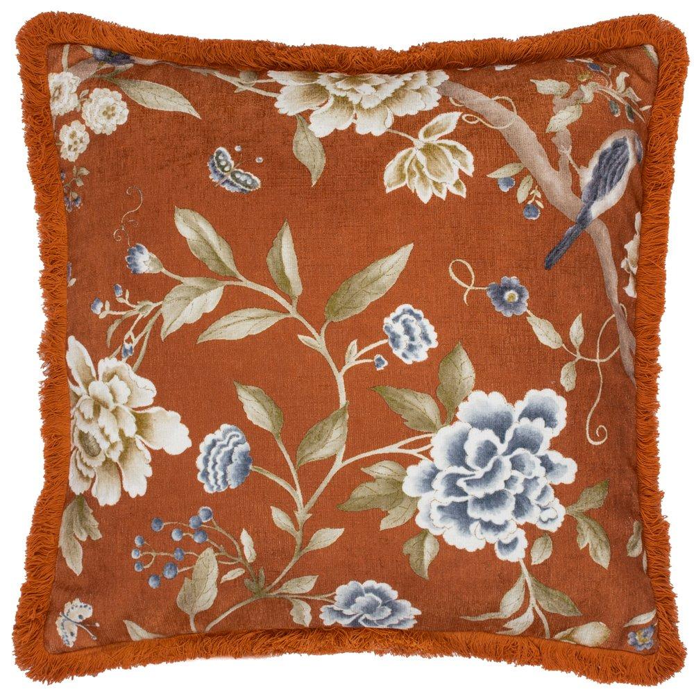 Sanderson Porcelain Garden Chenille Feather Filled Cushion