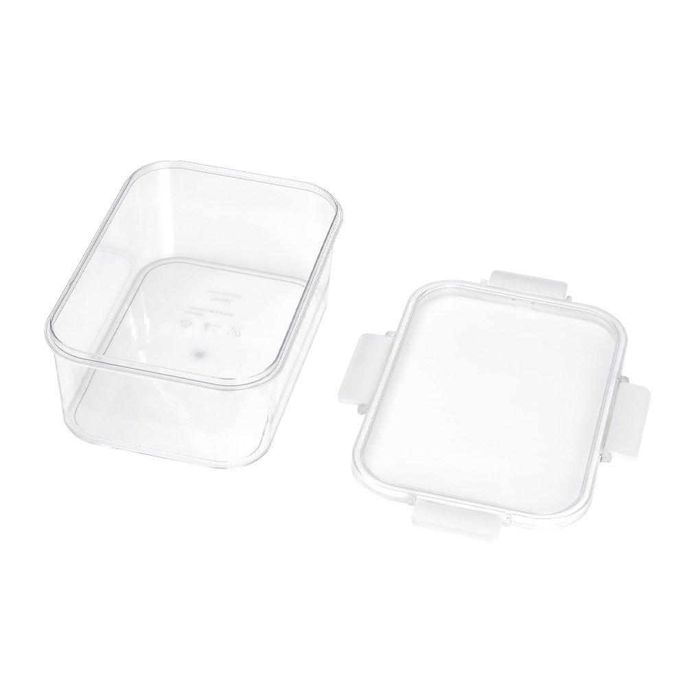 White - LIFE IDEAS - 2x 3pcs Lunch Box Set - 4