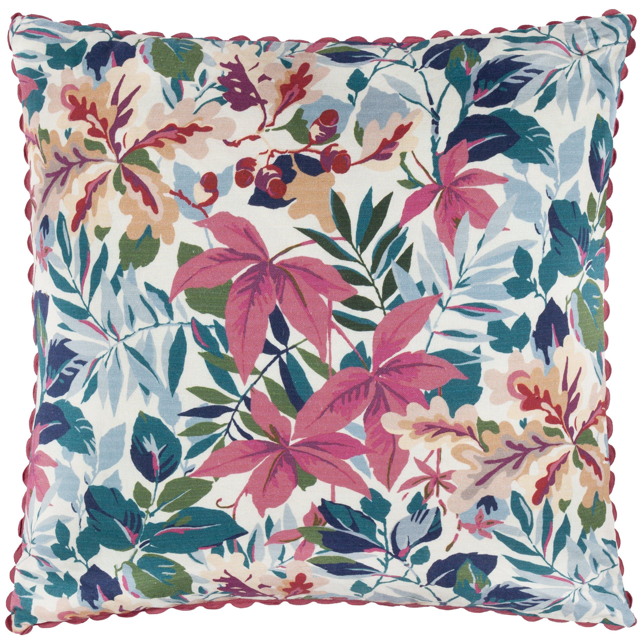 Mulberry/Blue - Sanderson - Robins Wood Printed Feather Filled Cushion - 3