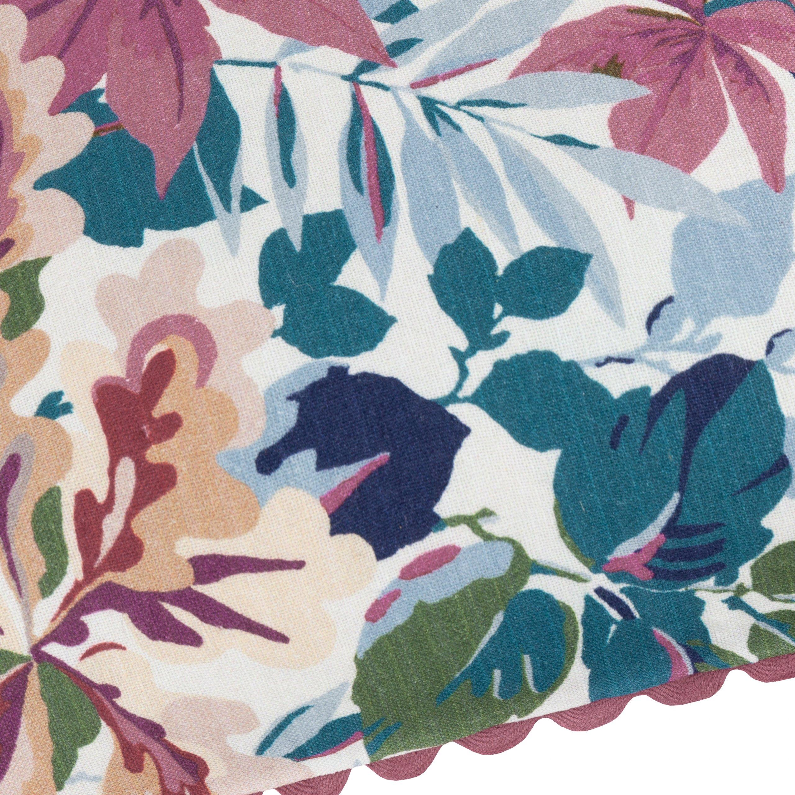 Mulberry/Blue - Sanderson - Robins Wood Printed Feather Filled Cushion - 6