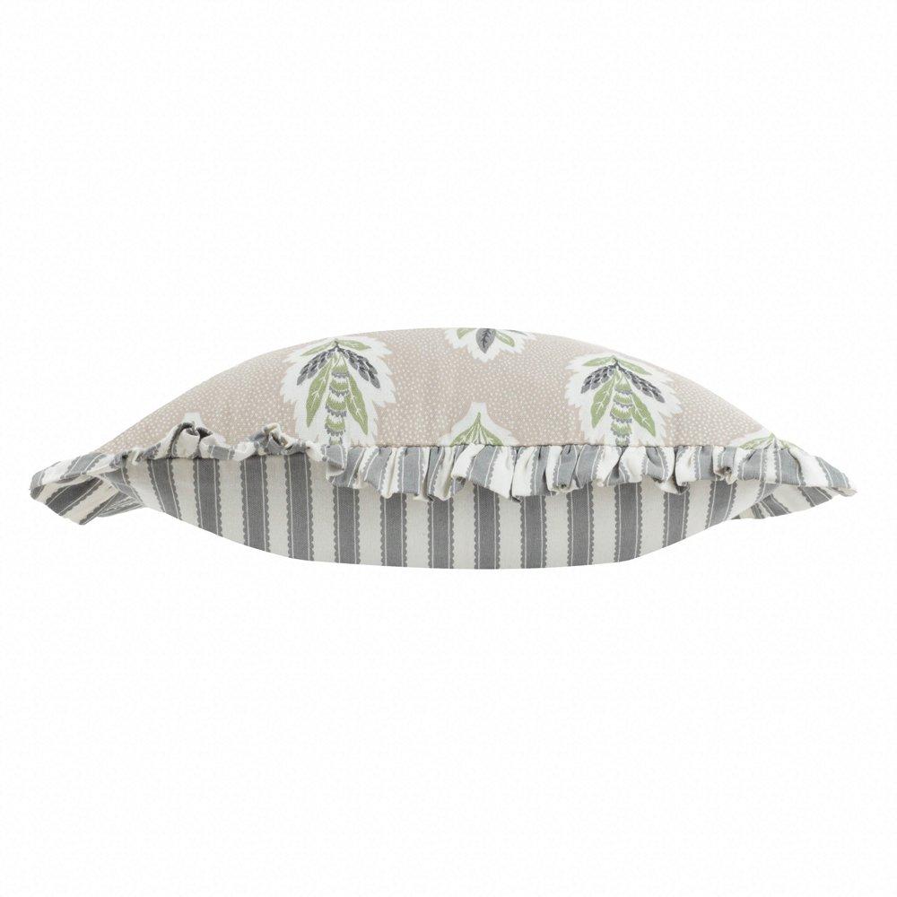 Flax - Sanderson - Sessile Leaf Ruffle Feather Filled Cushion - 3