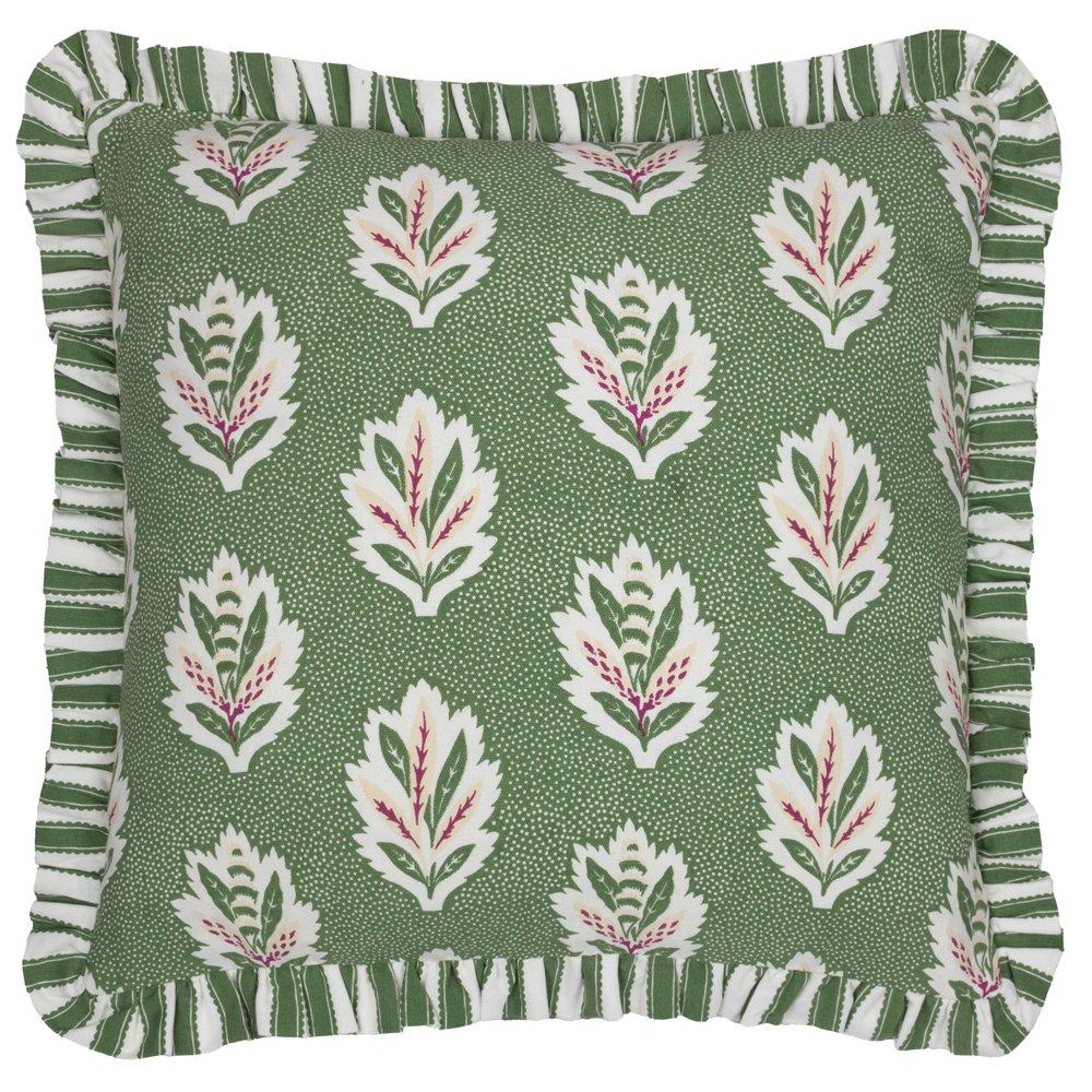 Sessile Leaf Ruffle Feather Filled Cushion