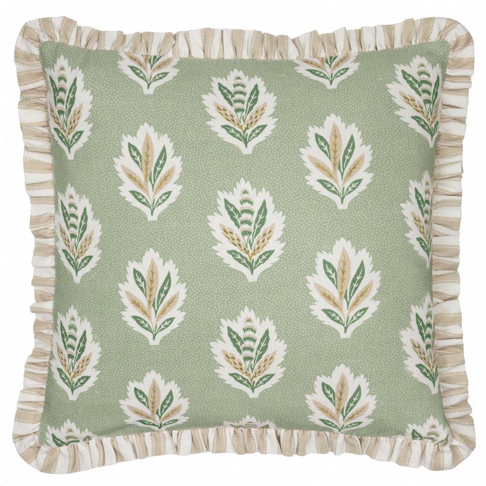 Sessile Leaf Ruffle Feather Filled Cushion