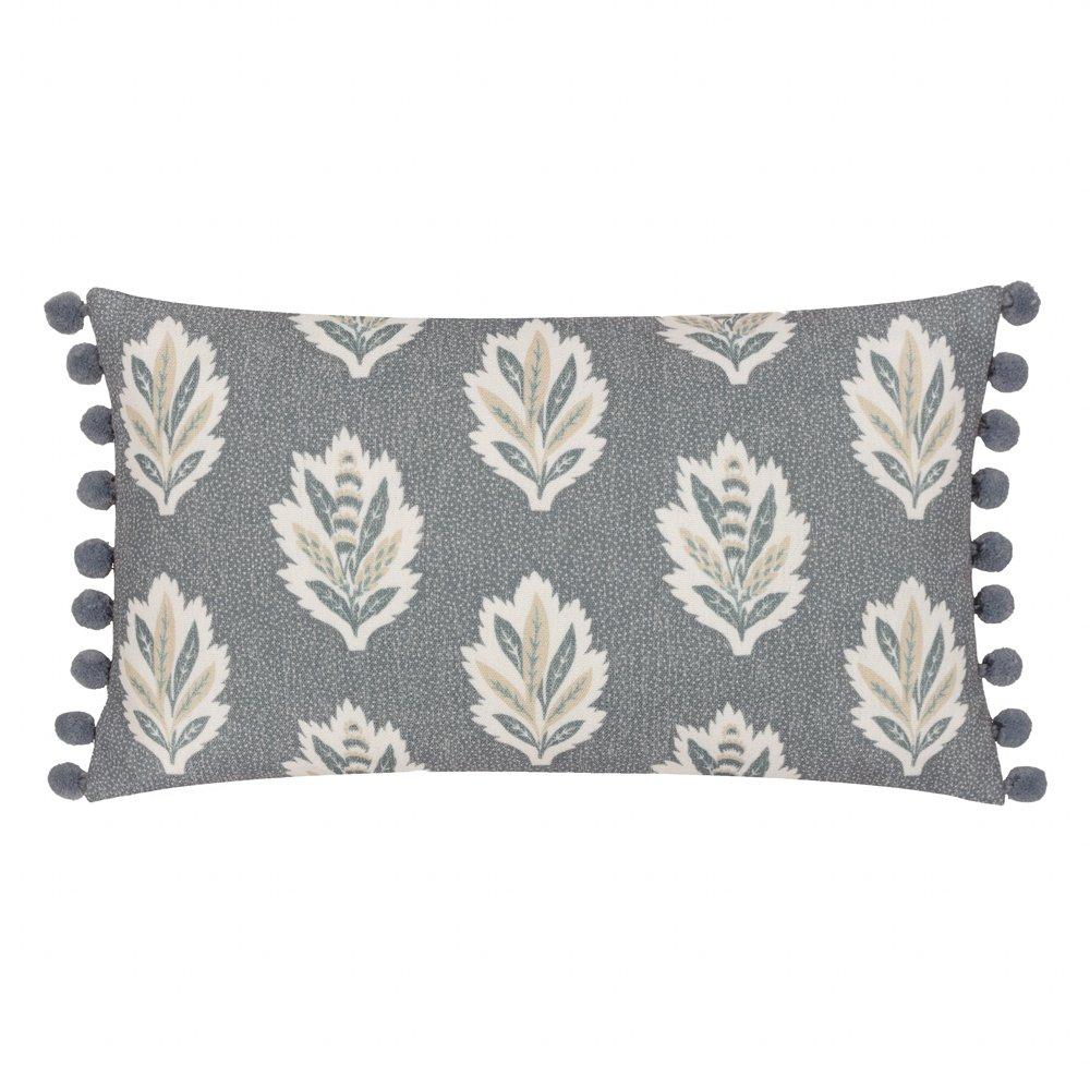 Sessile Leaf Printed Feather Filled Cushion