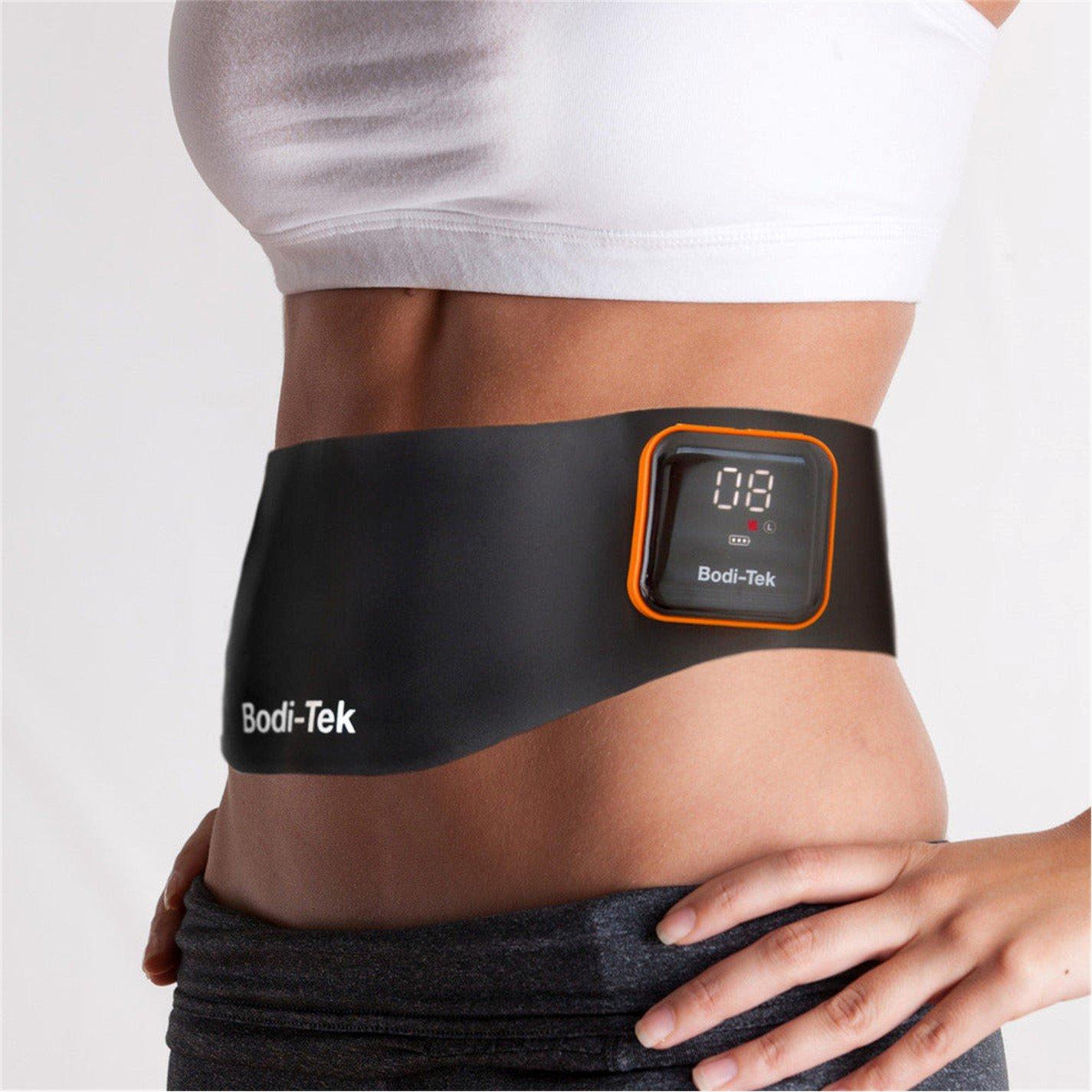 Black - Bodi-Tek - Bodi-Tek Ab & Back Muscle Strengthener with heat - 1