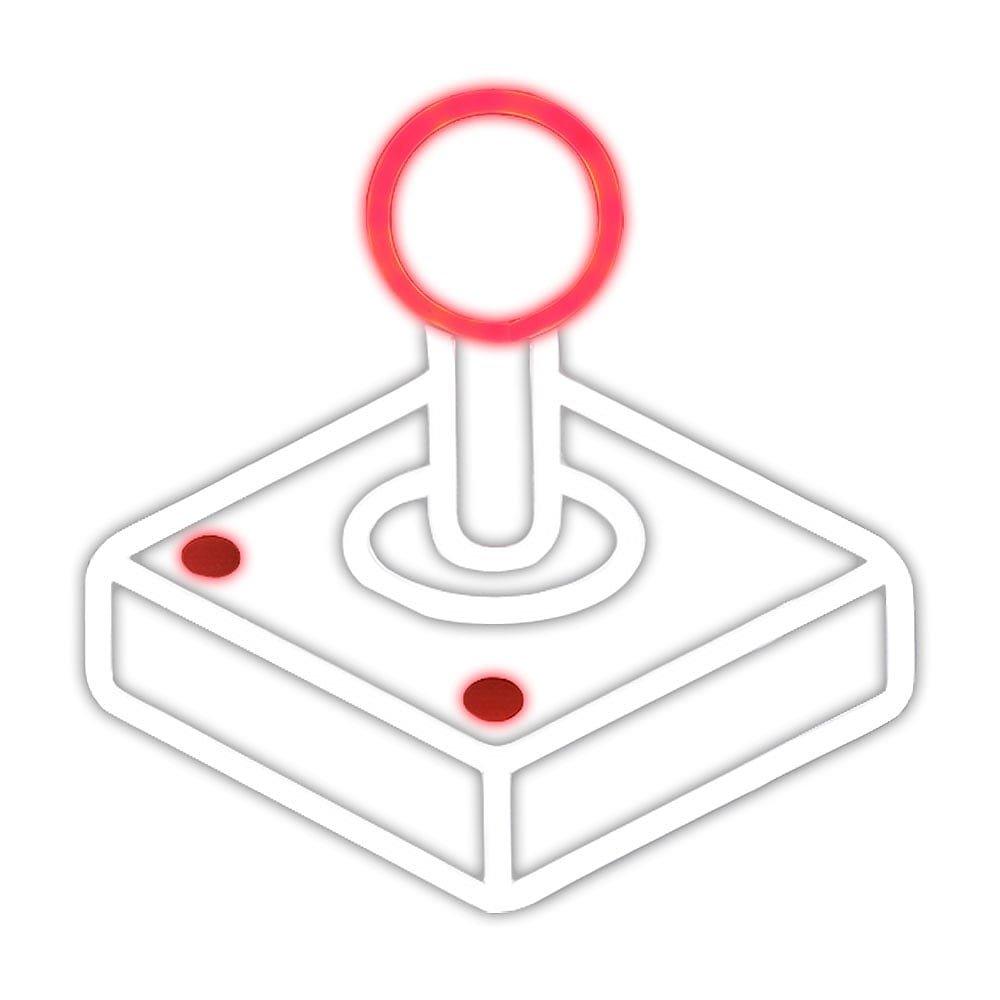 White / Red - Litely - Joystick Red & White LED Neon Light - 1