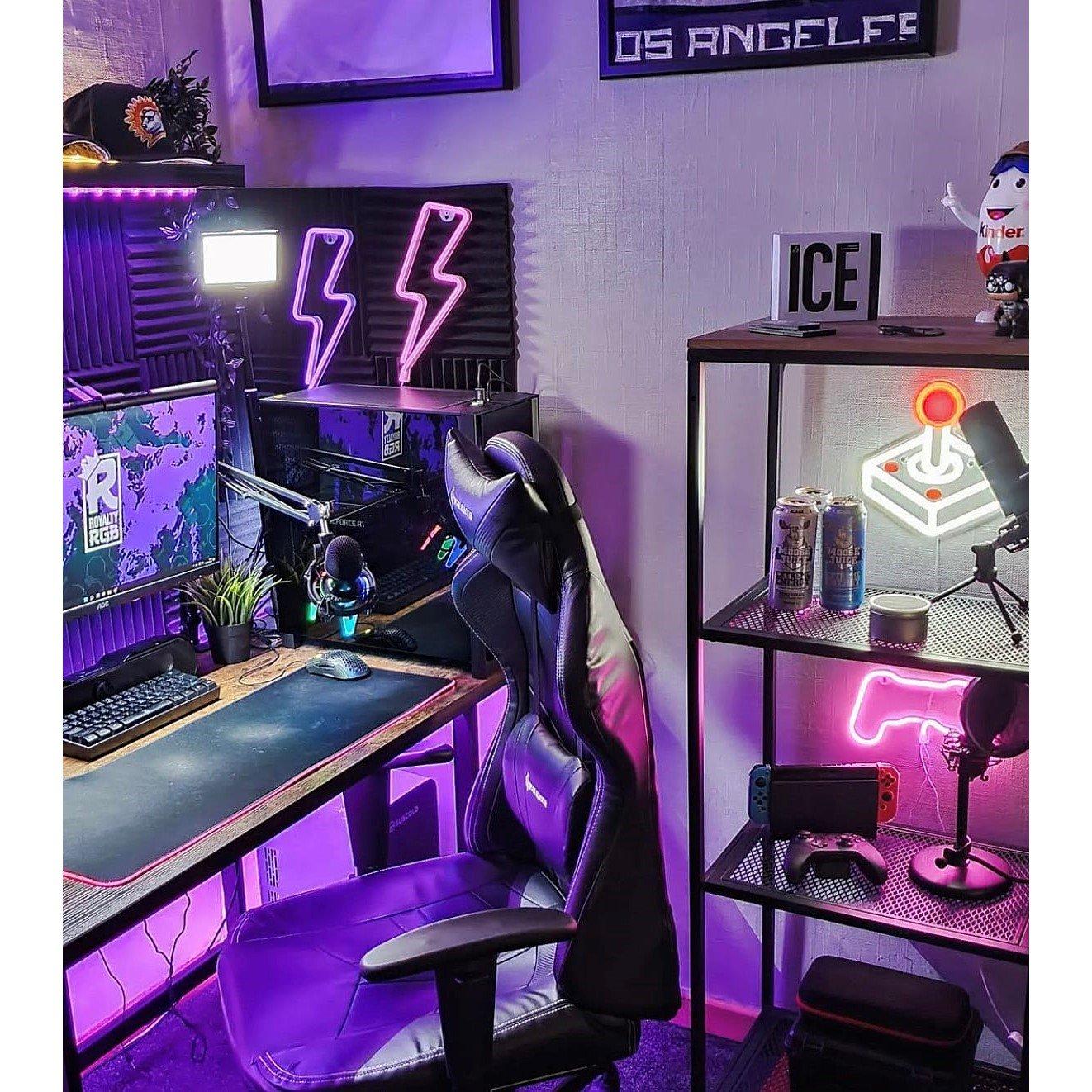 Wit / Rood - Litely - Joystick Red & White LED Neon Light - 3