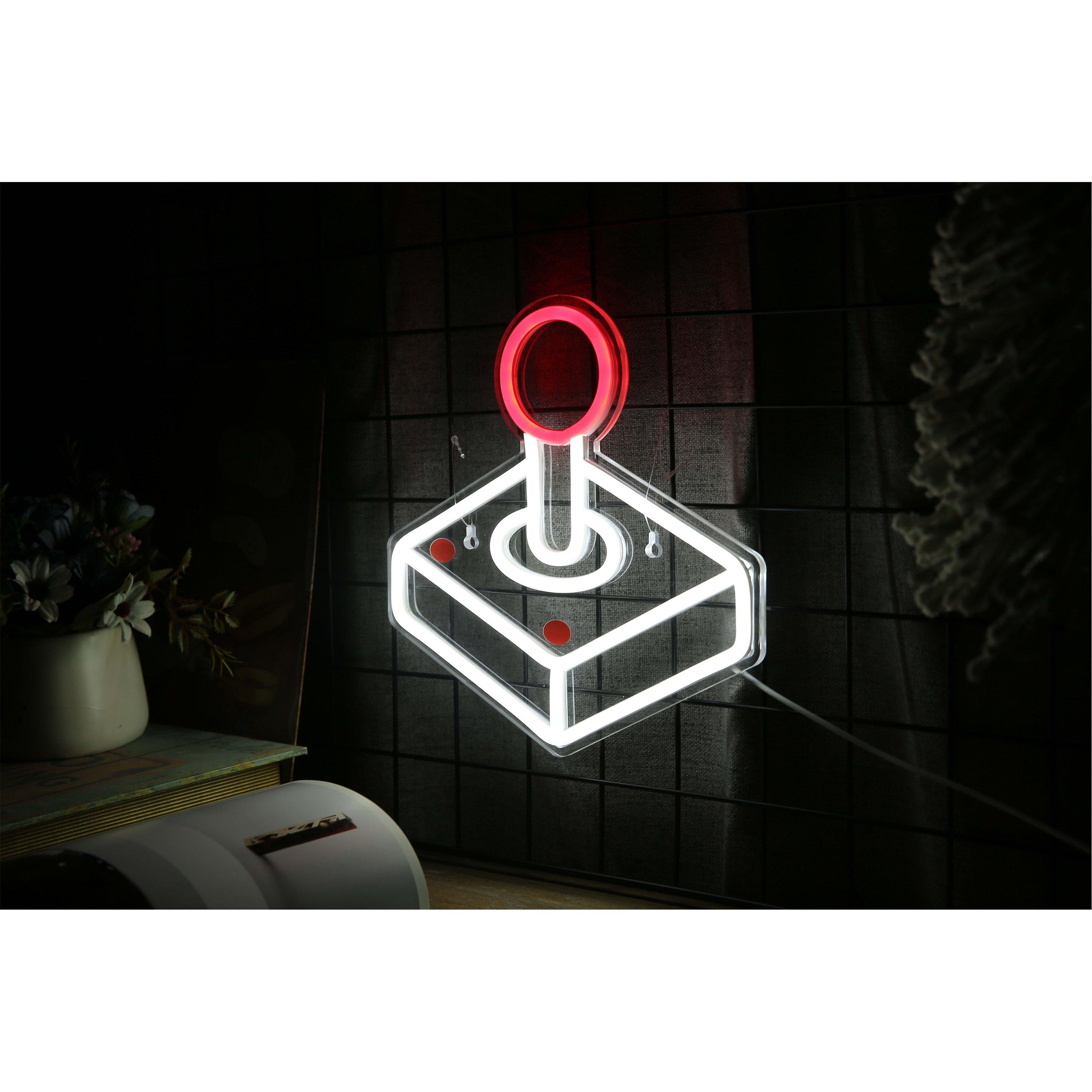 Wit / Rood - Litely - Joystick Red & White LED Neon Light - 5