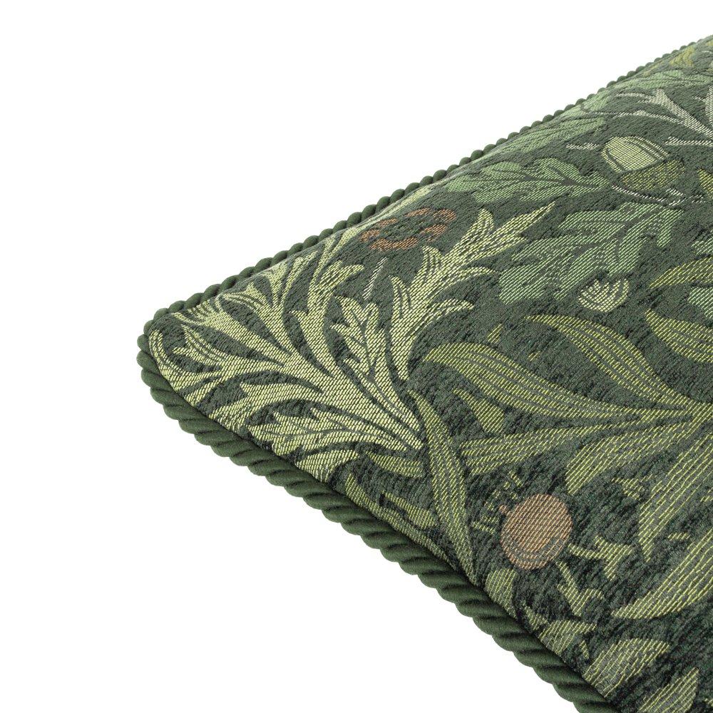 Thyme/Forest - Morris and Co - Acorn Multi Jacquard Feather Filled Cushion - 4