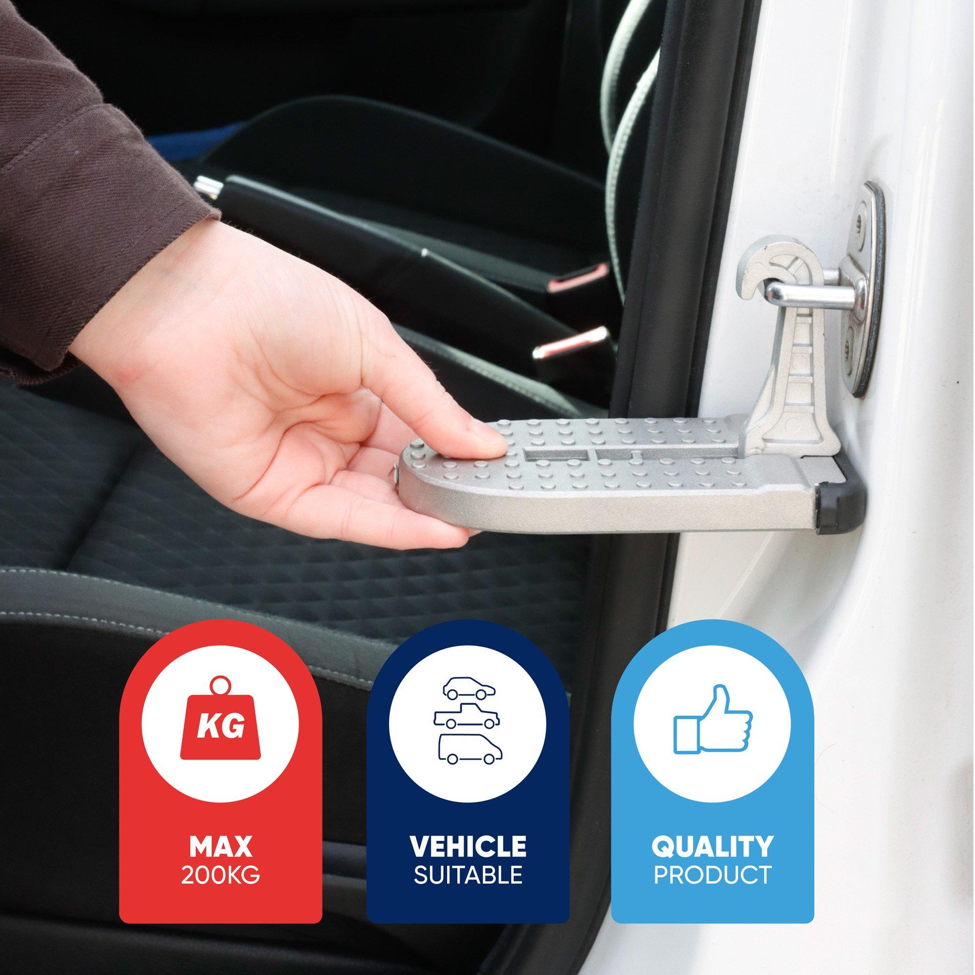 Grey - Streetwize - Foldable Car Door Latch Step - 4